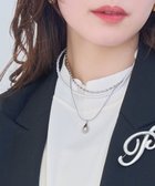 【フィービィー/phoebe】のパール×ドロップメタル3連ネックレス シルバー シルバー|ID: prp329100004498651 ipo3291000000031830053