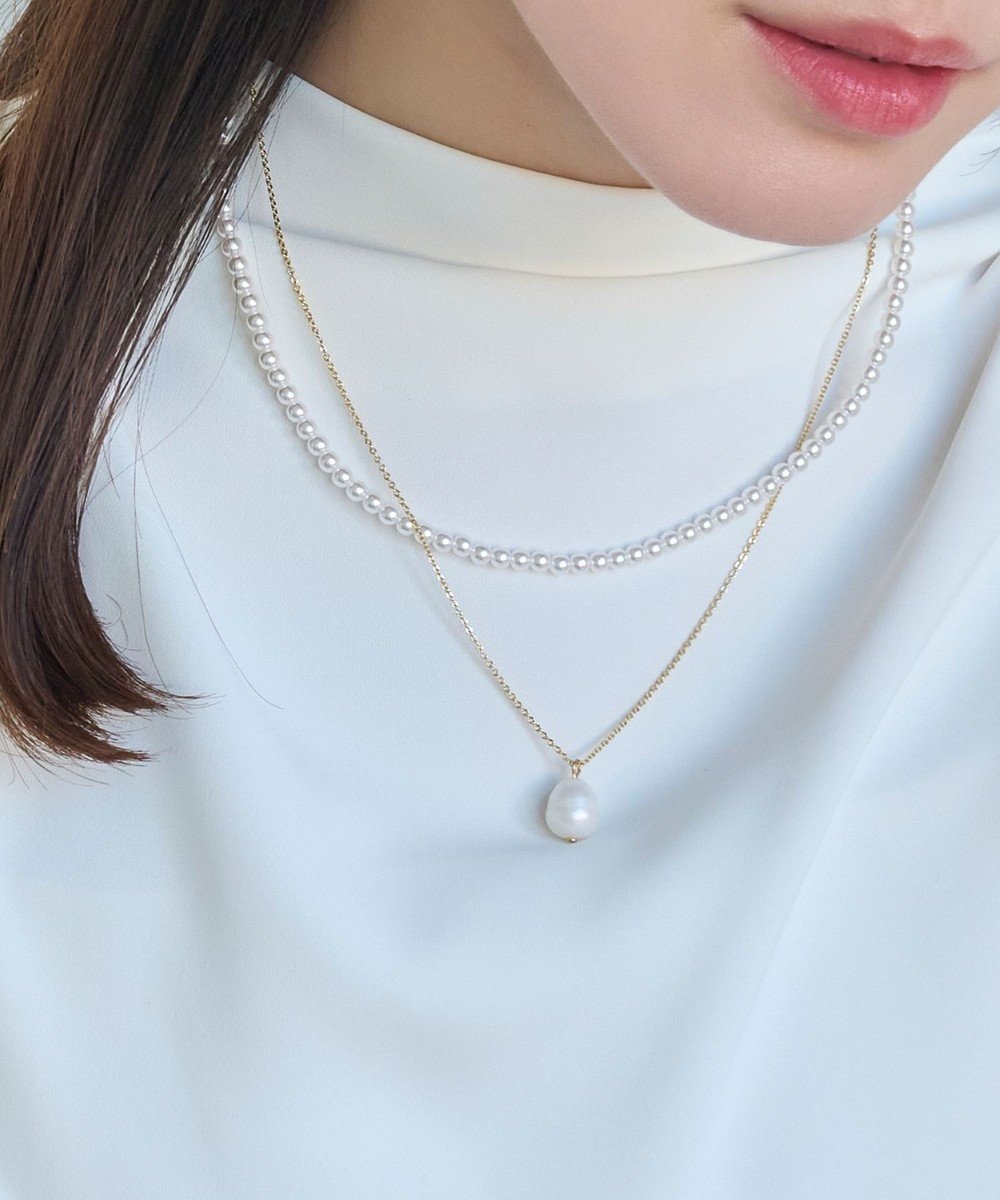 【フィービィー/phoebe】のクラシカルパール2連ネックレス 人気、トレンドファッション・服の通販 founy(ファニー) 　ファッション　Fashion　レディースファッション　WOMEN　ジュエリー　Jewelry　ネックレス　Necklaces　おすすめ　Recommend　アクセサリー　Accessories　クラシカル　Classical　シンプル　Simple　スウェット　Sweat　ネックレス　Necklace　パール　Pearl　エレガント 上品　Elegant　 other-1|ID: prp329100004498653 ipo3291000000031830058