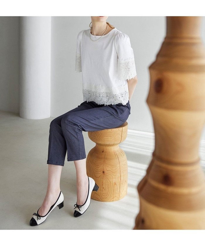 【トッカ/TOCCA】の【洗える】FLOWER PATTERN LACE トップス インテリア・キッズ・メンズ・レディースファッション・服の通販 founy(ファニー) https://founy.com/ ファッション Fashion レディースファッション Fashion for Women トップス・カットソー Cut & Sew Tops シャツ・ブラウス・オフィスカジュアル Elegant Blouses & Button-Ups ロングTシャツ・Tシャツ Longline T-Shirts & Tees カットソー・ベーシックTシャツ Cut-and-Sewn Tops / Stretch Tees & Basics 2025年 2025 2025春夏・S/S Spring/Summer 2025 SS25 カットソー Cut and Sewn Top 夏 Summer 春 Spring S/S・春夏 SS, Spring/Summer, Warm Season 洗える Machine Washable |ID: prp329100004498659 ipo3291000000031854684