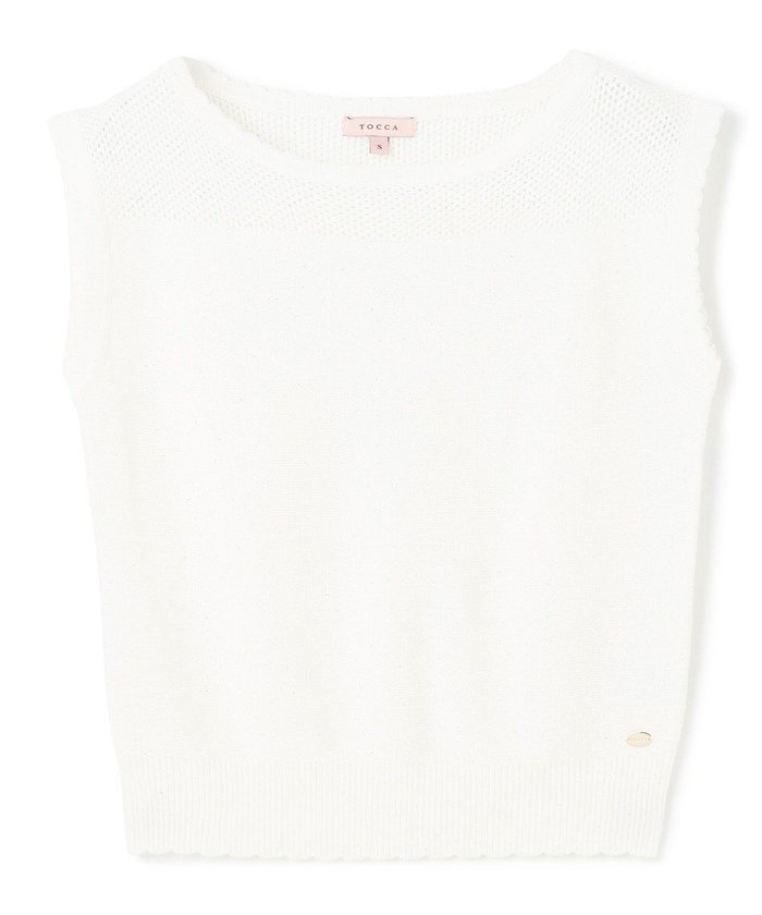 【トッカ/TOCCA】の【洗える】SUMMER STARS PULLOVER プルオーバー インテリア・キッズ・メンズ・レディースファッション・服の通販 founy(ファニー) https://founy.com/ ファッション Fashion レディースファッション Fashion for Women トップス・カットソー Cut & Sew Tops ニット Knit Tops & Sweaters カジュアルプルオーバー・ニットトップス Pullovers & Knit Tops / Casual Pullovers 2025年 2025 2025春夏・S/S Spring/Summer 2025 SS25 セーター Sweater, Knitwear 夏 Summer 春 Spring S/S・春夏 SS, Spring/Summer, Warm Season 洗える Machine Washable |ID: prp329100004498663 ipo3291000000032595804