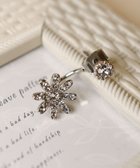 【ティアクラッセ/Tiaclasse】の【金属アレルギー対応】フラワーキャッチピアス シルバー|ID: prp329100004498669 ipo3291000000036005474