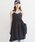 【アースミュージックアンドエコロジー/earth music&ecology】のコットンティアードキャミワンピース 人気、トレンドファッション・服の通販 founy(ファニー) ファッション Fashion レディースファッション Fashion for Women ワンピース Dresses キャミソールワンピース Camisole Dresses 春 Spring フェミニン Feminine, Girly ポケット Pocket, Pocket Detail レース Lace, Lace Fabric S/S・春夏 SS, Spring/Summer, Warm Season おすすめ Recommended / Our Picks 夏 Summer thumbnail Black|ID: prp329100004498673 ipo3291000000033500123
