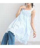【アースミュージックアンドエコロジー/earth music&ecology】のコットンティアードキャミワンピース 人気、トレンドファッション・服の通販 founy(ファニー) ファッション Fashion レディースファッション Fashion for Women ワンピース Dresses キャミソールワンピース Camisole Dresses 春 Spring フェミニン Feminine, Girly ポケット Pocket, Pocket Detail レース Lace, Lace Fabric S/S・春夏 SS, Spring/Summer, Warm Season おすすめ Recommended / Our Picks 夏 Summer thumbnail Sax|ID: prp329100004498673 ipo3291000000033500124
