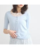 【アースミュージックアンドエコロジー/earth music&ecology】のレースレイヤードリブプルオーバー 人気、トレンドファッション・服の通販 founy(ファニー) ファッション Fashion レディースファッション Ladies' Fashion Online トップス・カットソー Tops/Tshirt シャツ/ブラウス Shirts/Blouses ロング / Tシャツ T-Shirts プルオーバー Pullover カットソー Cut and Sewn おすすめ Recommend カットソー Cut And Sew コンパクト Compact シャーリング Shirring デコルテ Decolletage フィット Fit ポケット Pocket ラウンド Round レース Race 夏 Summer 春 Spring S/S・春夏 Ss・Spring/Summer thumbnail Sax|ID: prp329100004498674 ipo3291000000032595839