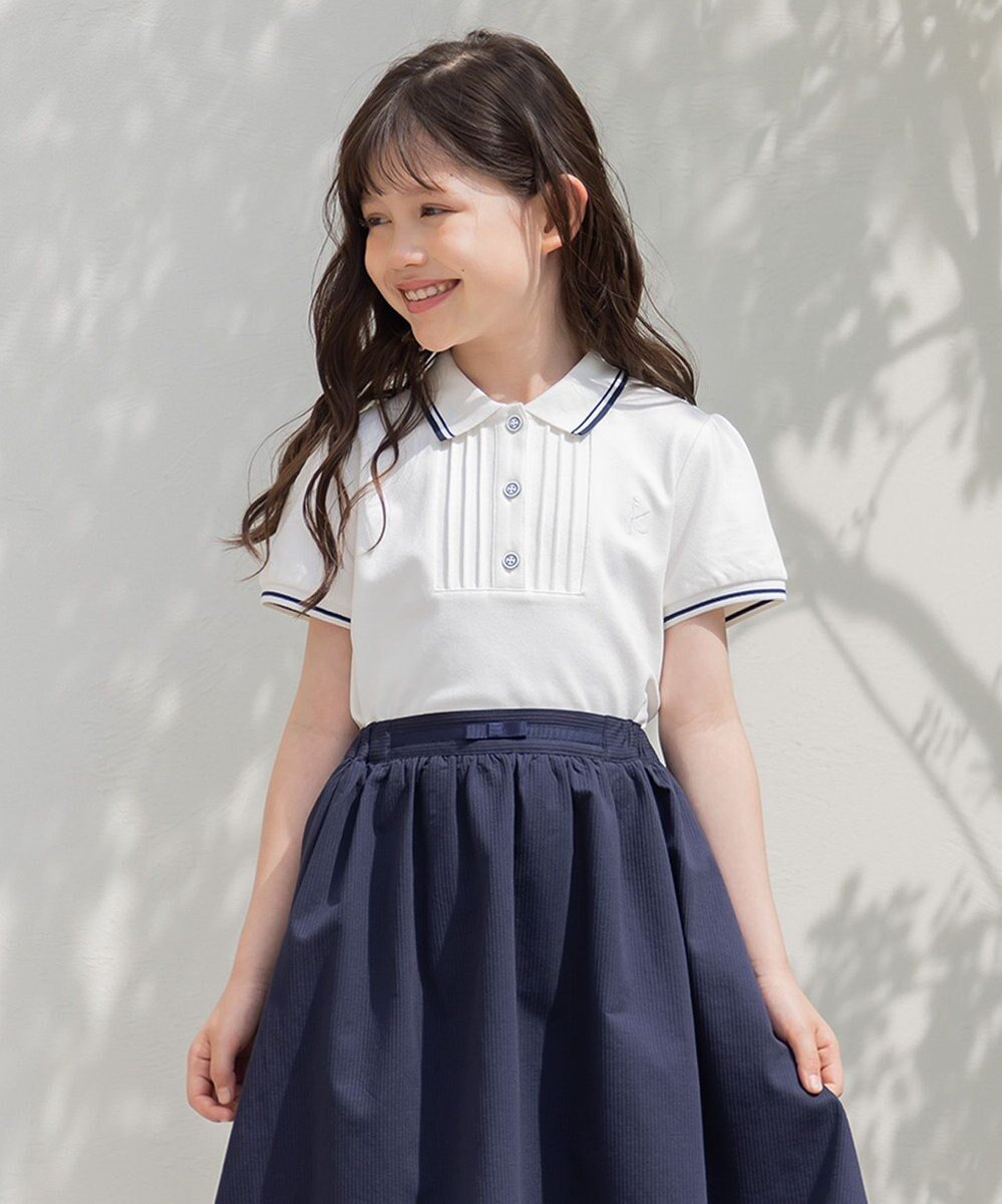 【組曲 / KIDS/KUMIKYOKU】の【110-140㎝】ストレッチカノコ ポロシャツ インテリア・キッズ・メンズ・レディースファッション・服の通販 founy(ファニー) 　ファッション　Fashion　キッズファッション　KIDS Children’s Clothing　トップス・カットソー　Tops/Tees/Kids　ストレッチ　Stretch　フロント　Front　ポロシャツ　Polo Shirt　エレガント 上品　Elegant　夏　Summer　定番　Standard　春　Spring　S/S・春夏　Ss・Spring/Summer　オフホワイト|ID: prp329100004499305 ipo3291000000032486815