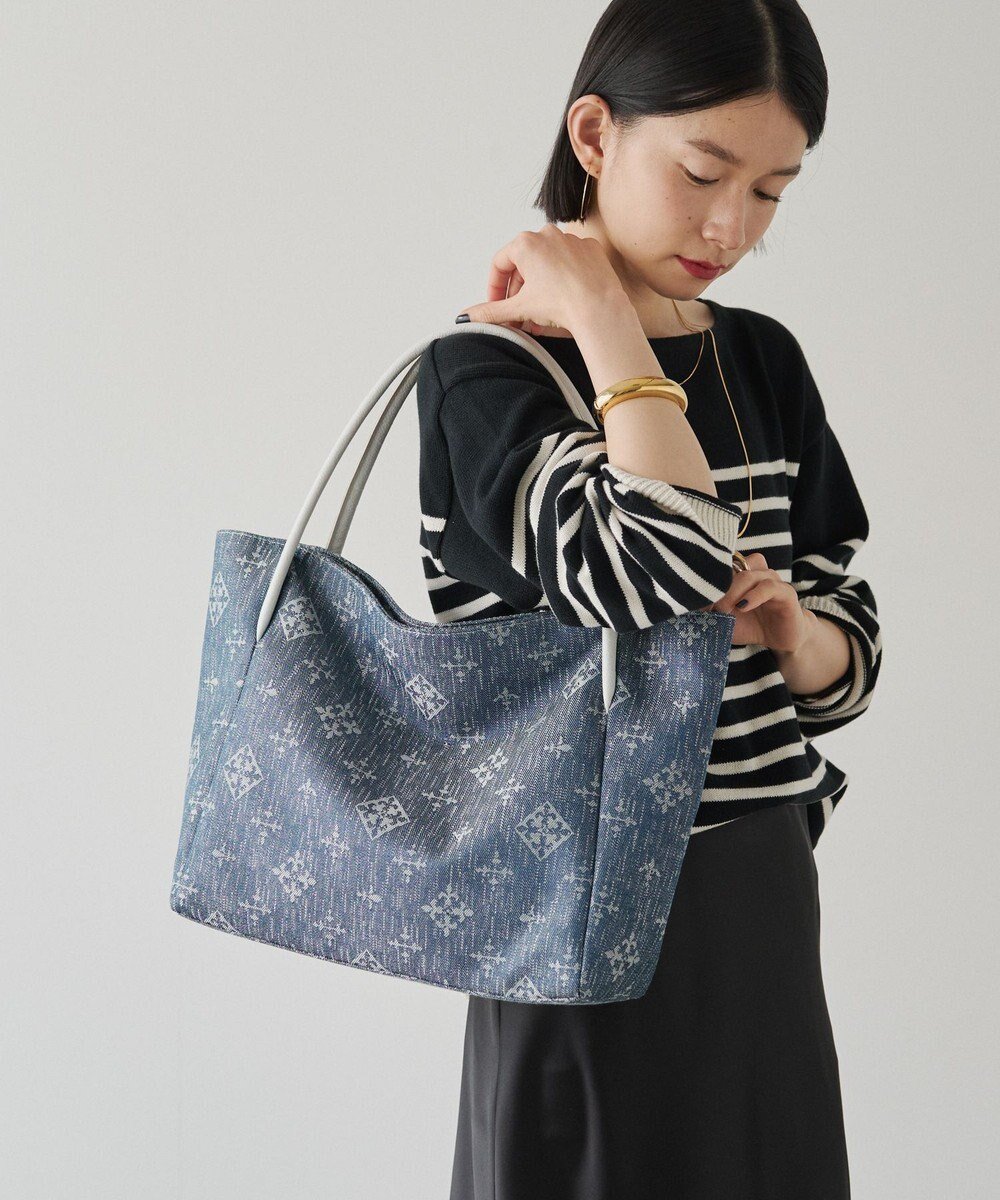 【ラシット/russet】の《Denim jacquard》シンプルトートバッグ(SF-254) 人気、トレンドファッション・服の通販 founy(ファニー) 　ファッション　Fashion　レディースファッション　WOMEN　バッグ　Bag　軽量　Lightweight　シンプル　Simple　財布　Wallet　デニム　Denim　ポケット　Pocket　再入荷　Restock/Back In Stock/Re Arrival　おすすめ　Recommend　日本製　Made In Japan　2025年　2025　2025春夏・S/S　Ss,Spring/Summer,2025　 other-1|ID: prp329100004499368 ipo3291000000031743472