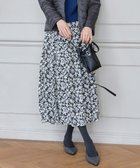 【自由区/JIYU-KU】の【カタログ掲載・洗える】スノーフラワープリント スカート スレート系|ID: prp329100004499396 ipo3291000000031983579