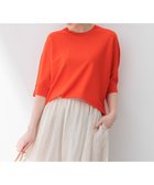 【23区/NIJYUSANKU】の【洗える】レーヨンポリエステルストレッチ ドルマン ニット オレンジ系|ID: prp329100004499407 ipo3291000000031969073