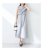 【アースミュージックアンドエコロジー/earth music&ecology】のSET2点シャーリングビスチェ×シャツワンピース Stripe Light Gray|ID: prp329100004499720 ipo3291000000031981476