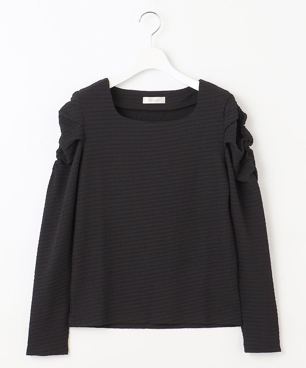 【フェルゥ/Feroux】の【洗える】シュリンク プルオーバー 人気、トレンドファッション・服の通販 founy(ファニー) 　ファッション　Fashion　レディースファッション　WOMEN　トップス・カットソー　Tops/Tshirt　シャツ/ブラウス　Shirts/Blouses　ロング / Tシャツ　T-Shirts　プルオーバー　Pullover　カットソー　Cut and Sewn　カットソー　Cut And Sew　ギャザー　Gather　フェミニン　Feminine　ボトム　Bottom　洗える　Washable　A/W・秋冬　Aw・Autumn/Winter・Fw・Fall-Winter　 other-1|ID: prp329100004499848 ipo3291000000031747642