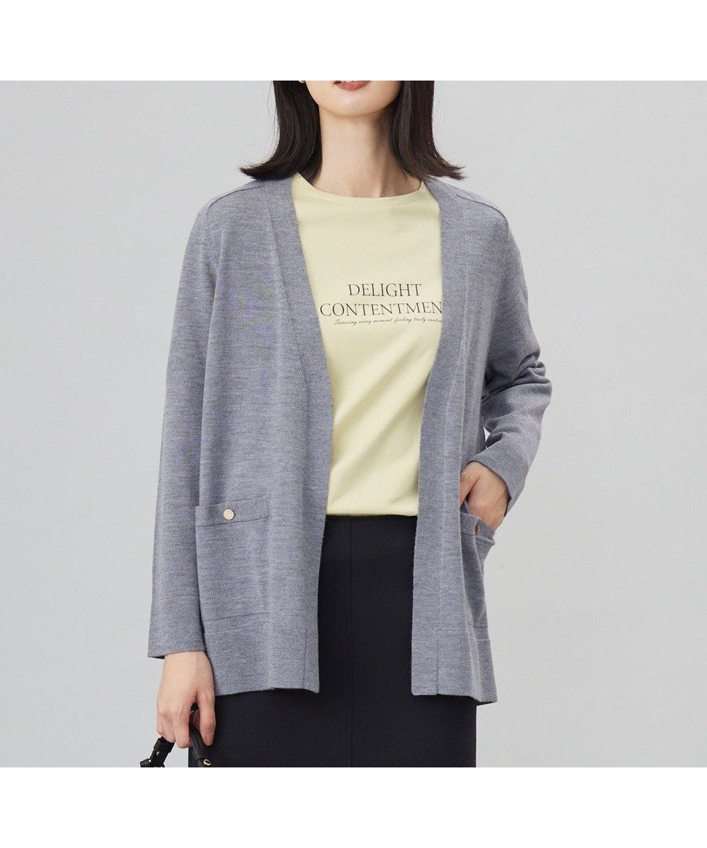 【ジェイ プレス/J.PRESS】の【着丈が選べる・洗える】KNIT BASIC ロングカーディガン インテリア・キッズ・メンズ・レディースファッション・服の通販 founy(ファニー) 　ファッション　Fashion　レディースファッション　WOMEN　トップス・カットソー　Tops/Tshirt　ニット　Knit Tops　カーディガン　Cardigans　洗える　Washable　カーディガン　Cardigan　シンプル　Simple　ポケット　Pocket　レギュラー　Regular　ロング　Long　A/W・秋冬　Aw・Autumn/Winter・Fw・Fall-Winter　トップグレー系|ID: prp329100004499928 ipo3291000000031748365