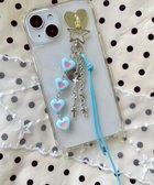 【ウィゴー/WEGO】の4連カラーハートキーホルダー ブルー|ID: prp329100004499948 ipo3291000000032099322