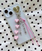 【ウィゴー/WEGO】の4連カラーハートキーホルダー ピンク|ID: prp329100004499948 ipo3291000000032099323