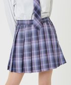 【ウィゴー/WEGO】の【SCHOOLITEM/SMLサイズ展開】スクールプリーツスカート パープルチェック1|ID: prp329100004499952 ipo3291000000032099358