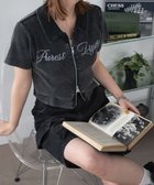 【ウィゴー/WEGO】のラインストーンロゴWZIPトップス スミクロ|ID: prp329100004499983 ipo3291000000032098009