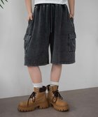 【ウィゴー/WEGO】のスウェットカーゴハーフパンツ スミクロ|ID: prp329100004499986 ipo3291000000031994358
