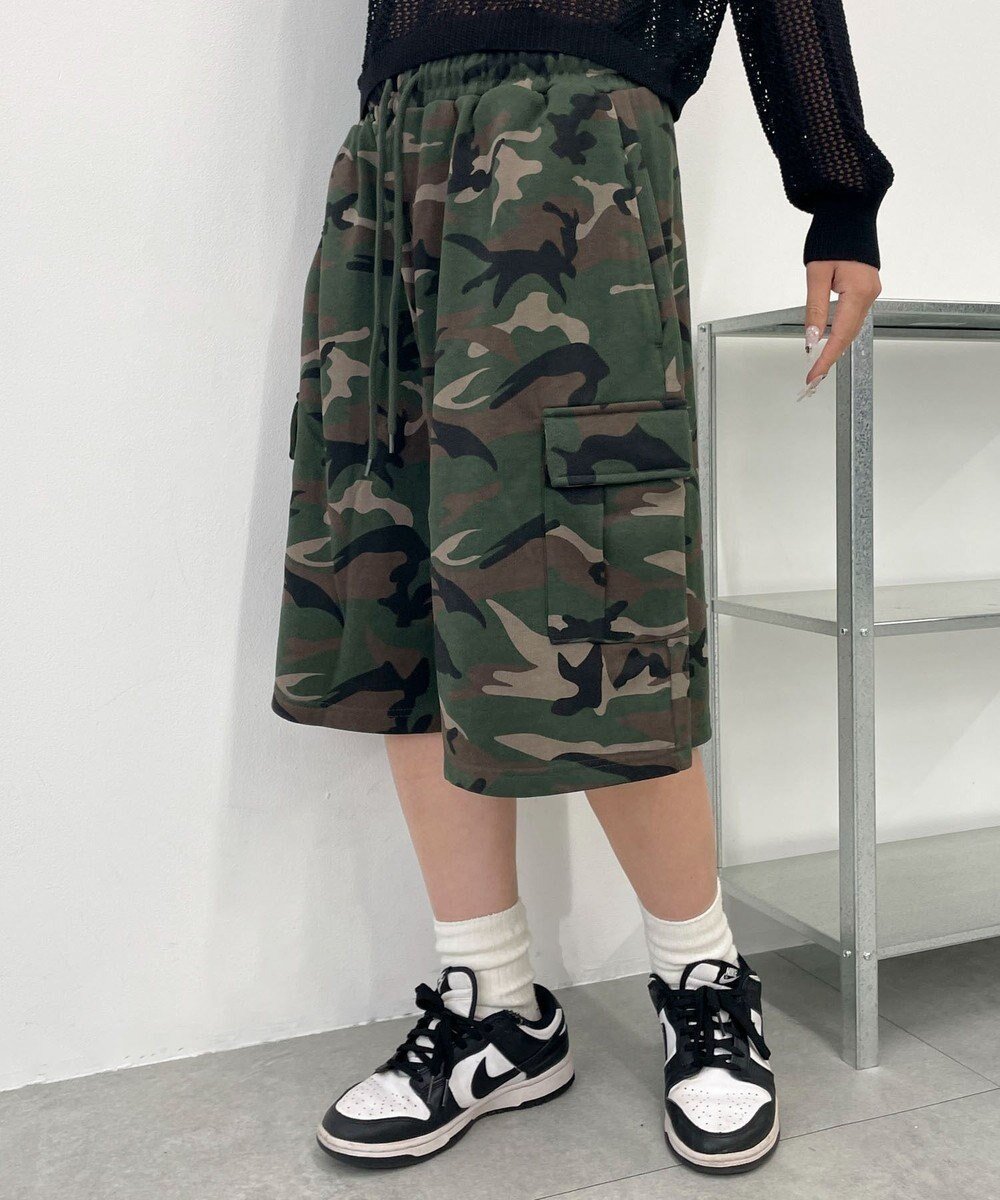 【ウィゴー/WEGO】の【ウエストゴム】スウェットカーゴハーフパンツ インテリア・キッズ・メンズ・レディースファッション・服の通販 founy(ファニー) 　ファッション　Fashion　レディースファッション　Fashion for Women　パンツ　Pants & Trousers　ショートパンツ・ハーフパンツ　High-Waisted & Relaxed Shorts　カーゴパンツ　Cargo Pants, Utility Pants　ショート　Short, Short Length　スウェット / スエット　Sweatshirt, Sweatwear　ストレート　Straight, Straight Cut　スマホ　Smartphone, Mobile Device　トレンド　Trend, Trending Now　ポケット　Pocket, Pocket Detail　リラックス　Relax, Relaxed Fit　冬　Winter / This Winter　夏　Summer　春　Spring　S/S・春夏　SS, Spring/Summer, Warm Season　秋　Autumn　柄1|ID: prp329100004499986 ipo3291000000032741693
