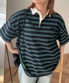 【ウィゴー/WEGO】のボーダーラガーシャツ ネイビー|ID: prp329100004499996 ipo3291000000032275574