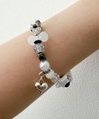 【ウィゴー/WEGO】のLビーズチャームブレス ブラック|ID: prp329100004500017 ipo3291000000032098110