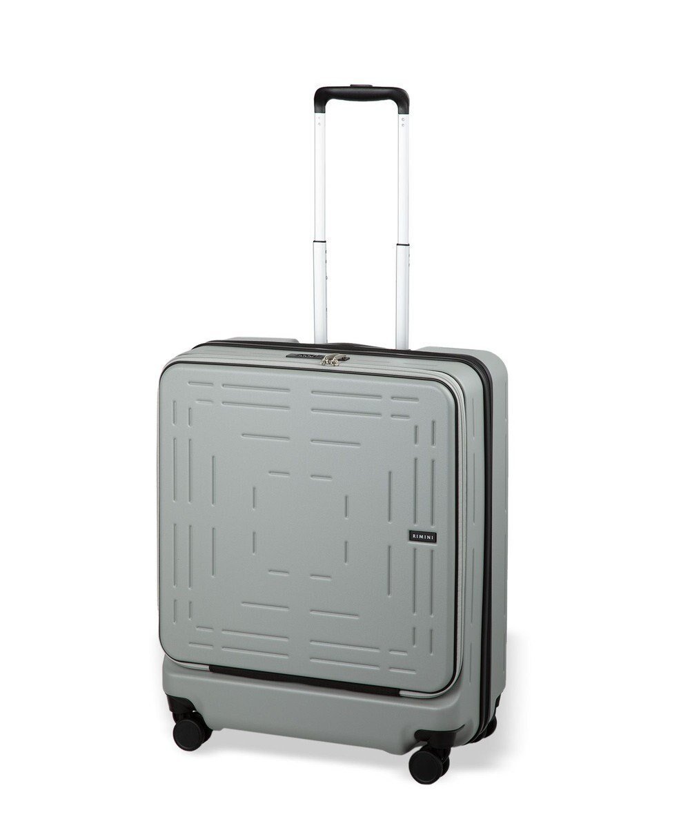 【エースバッグズアンドラゲッジ/ACE BAGS & LUGGAGE】のRIMINI シーロ スーツケース Mサイズ 63-72L 06842 リミニ インテリア・キッズ・メンズ・レディースファッション・服の通販 founy(ファニー) 　ファッション　Fashion　レディースファッション　Ladies' Fashion Online　スーツ　Suits　スクエア　Square　フロント　Front　ポケット　Pocket　リュック　Ruck Sack　再入荷　Restock/Back In Stock/Re Arrival　おすすめ　Recommend　旅行　Travel　スーツケース キャリーケース　Suitcase　シルバー|ID: prp329100004500064 ipo3291000000032595901