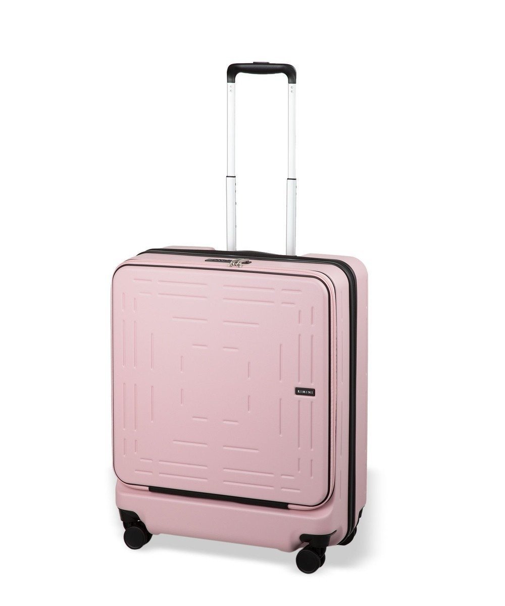 【エースバッグズアンドラゲッジ/ACE BAGS & LUGGAGE】のRIMINI シーロ スーツケース Mサイズ 63-72L 06842 リミニ インテリア・キッズ・メンズ・レディースファッション・服の通販 founy(ファニー) 　ファッション　Fashion　レディースファッション　Ladies' Fashion Online　スーツ　Suits　スクエア　Square　フロント　Front　ポケット　Pocket　リュック　Ruck Sack　再入荷　Restock/Back In Stock/Re Arrival　おすすめ　Recommend　旅行　Travel　スーツケース キャリーケース　Suitcase　ピンク|ID: prp329100004500064 ipo3291000000032595904