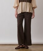 【グレース コンチネンタル/GRACE CONTINENTAL】のリネンサテンフレアパンツ 人気、トレンドファッション・服の通販 founy(ファニー) ファッション Fashion レディースファッション WOMEN パンツ Pants サマー Summer ストレッチ Stretch ツイル Twill フレア Flare リネン Linen レース Race 夏 Summer 春 Spring S/S・春夏 Ss・Spring/Summer thumbnail ブラウン|ID: prp329100004500066 ipo3291000000031830093