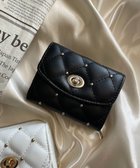 【ウィゴー/WEGO】のスタッズキルティングウォレット ブラック|ID: prp329100004500094 ipo3291000000032099071