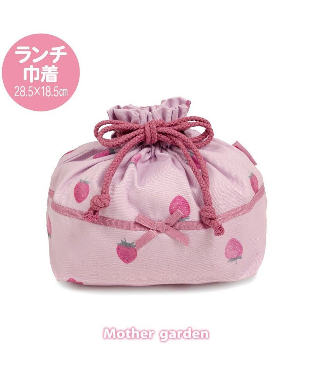 【マザーガーデン/Mother garden / KIDS】のマザーガーデン 野いちご ランチ巾着 《レトロストロベリー柄》 人気、トレンドファッション・服の通販 founy(ファニー) 　ファッション　Fashion　キッズファッション　KIDS　ガーデン　Garden　キャラクター　Character　入学式　Entrance Ceremony　巾着　Purse　 other-1|ID: prp329100004500673 ipo3291000000032100653