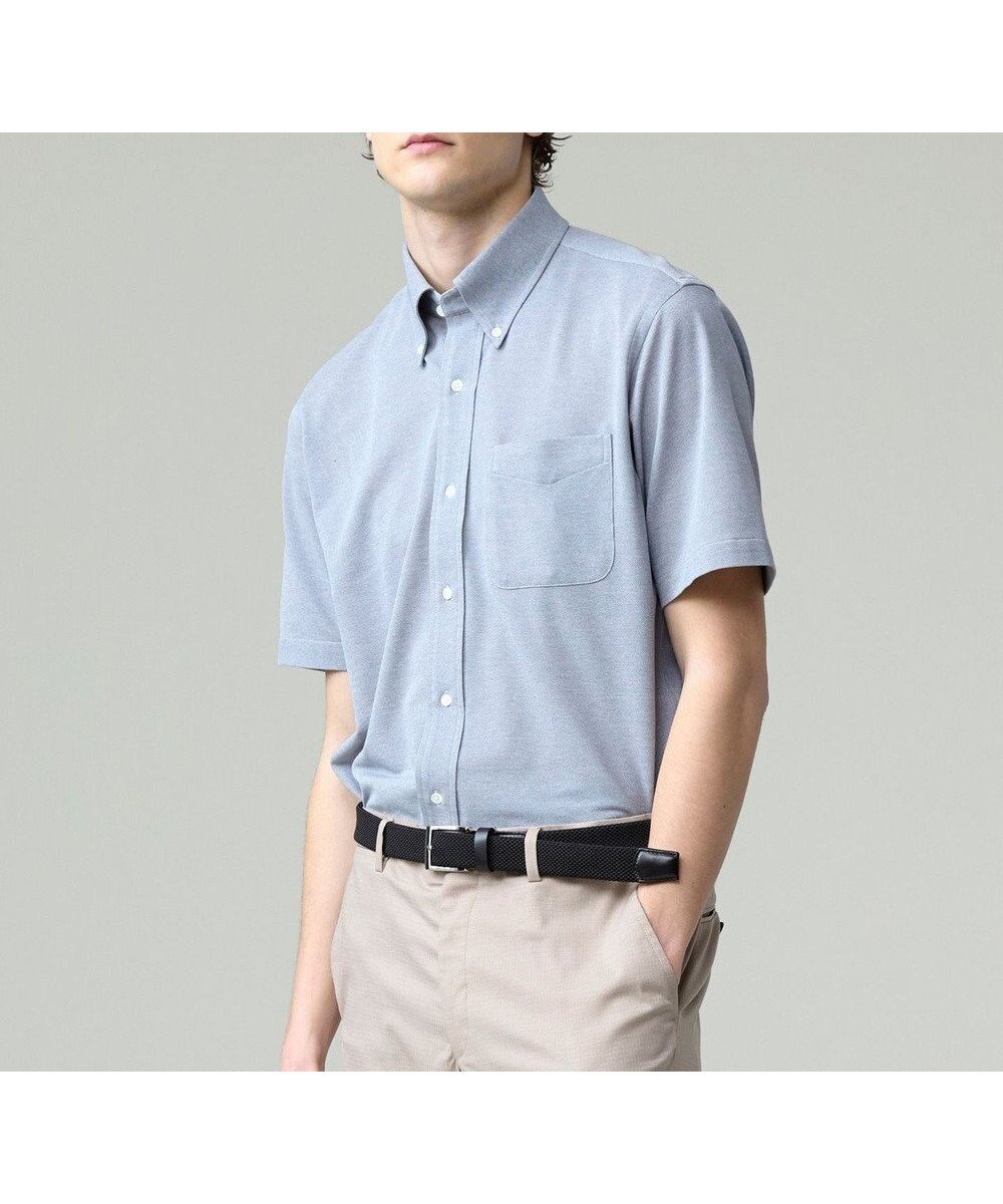 【ジェイ プレス/J.PRESS / MEN】の【吸水速乾 / 抗菌防臭 / 防シワ】【J.PRESS OXFORD JERSEY】カノコインレイ半袖 シャツ / B.D. インテリア・キッズ・メンズ・レディースファッション・服の通販 founy(ファニー) 　ファッション　Fashion　メンズファッション　Men's Style Online　トップス・カットソー　Tops/Tshirt/Men　シャツ　Shirts　インナー　Inner　オックス　Ox　春　Spring　吸水　Water Absorption　抗菌　Antibacterial　シンプル　Simple　ジャケット　Jacket　ジャージー　Jersey　ドレス　Dress　バランス　Balance　フィット　Fit　ベーシック　Basic　ポケット　Pocket　ポロシャツ　Polo Shirt　半袖　Short Sleeve　メンズ　Mens　S/S・春夏　Ss・Spring/Summer　夏　Summer　ライトグレー系|ID: prp329100004500700 ipo3291000000032633548