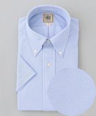 【ジェイ プレス/J.PRESS / MEN】の【吸水速乾 / 抗菌防臭 / 防シワ】【J.PRESS OXFORD JERSEY】カノコインレイ半袖 シャツ / B.D. サックスブルー系|ID: prp329100004500700 ipo3291000000032633549