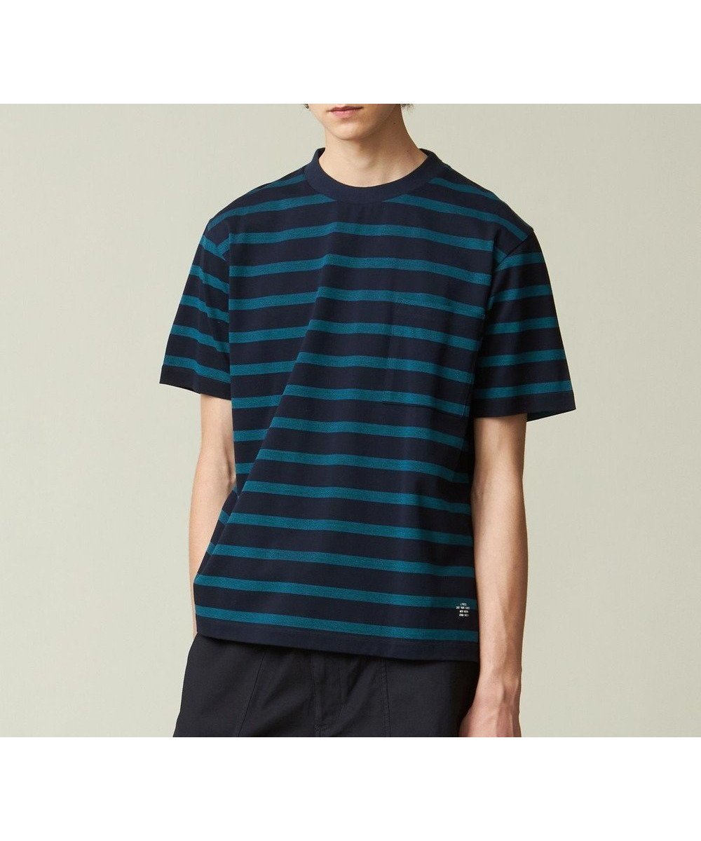 【ジェイ プレス/J.PRESS / MEN】のマルチボーダー カノコTシャツ インテリア・キッズ・メンズ・レディースファッション・服の通販 founy(ファニー) 　ファッション　Fashion　メンズファッション　Men's Style Online　トップス・カットソー　Tops/Tshirt/Men　シャツ　Shirts　カットソー　Cut And Sew　ジャケット　Jacket　ベーシック　Basic　ボーダー　Border　レギュラー　Regular　再入荷　Restock/Back In Stock/Re Arrival　夏　Summer　春　Spring　S/S・春夏　Ss・Spring/Summer　ネイビー系7|ID: prp329100004500709 ipo3291000000032602880