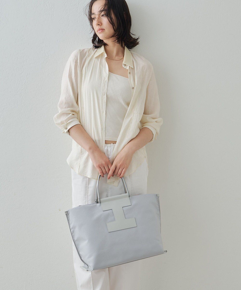【イアクッチ/IACUCCI】の【ナイロン】ソルベット L CORDURA/RUGA インテリア・キッズ・メンズ・レディースファッション・服の通販 founy(ファニー) 　ファッション　Fashion　レディースファッション　Fashion for Women　バッグ　Bags　コレクション　Collection, Seasonal Line　今季　This Season, Current Season　財布　Wallet, Purse　トラベル　Travel, Travel Gear　人気　Popular, Best Seller　ビッグ　Big, Oversized　ポケット　Pocket, Pocket Detail　ポーチ　Pouch, Small Case　マグネット　Magnet, Magnetic Closure　再入荷　Restock / Back in Stock　ビジネス 仕事 通勤　Business / Work / Commuting　ライトグレー|ID: prp329100004500732 ipo3291000000033487448
