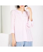【自由区/JIYU-KU】の【洗える】SOMELOSテンセルスキッパー ブラウス オフ×ピンク|ID: prp329100004500753 ipo3291000000031976055