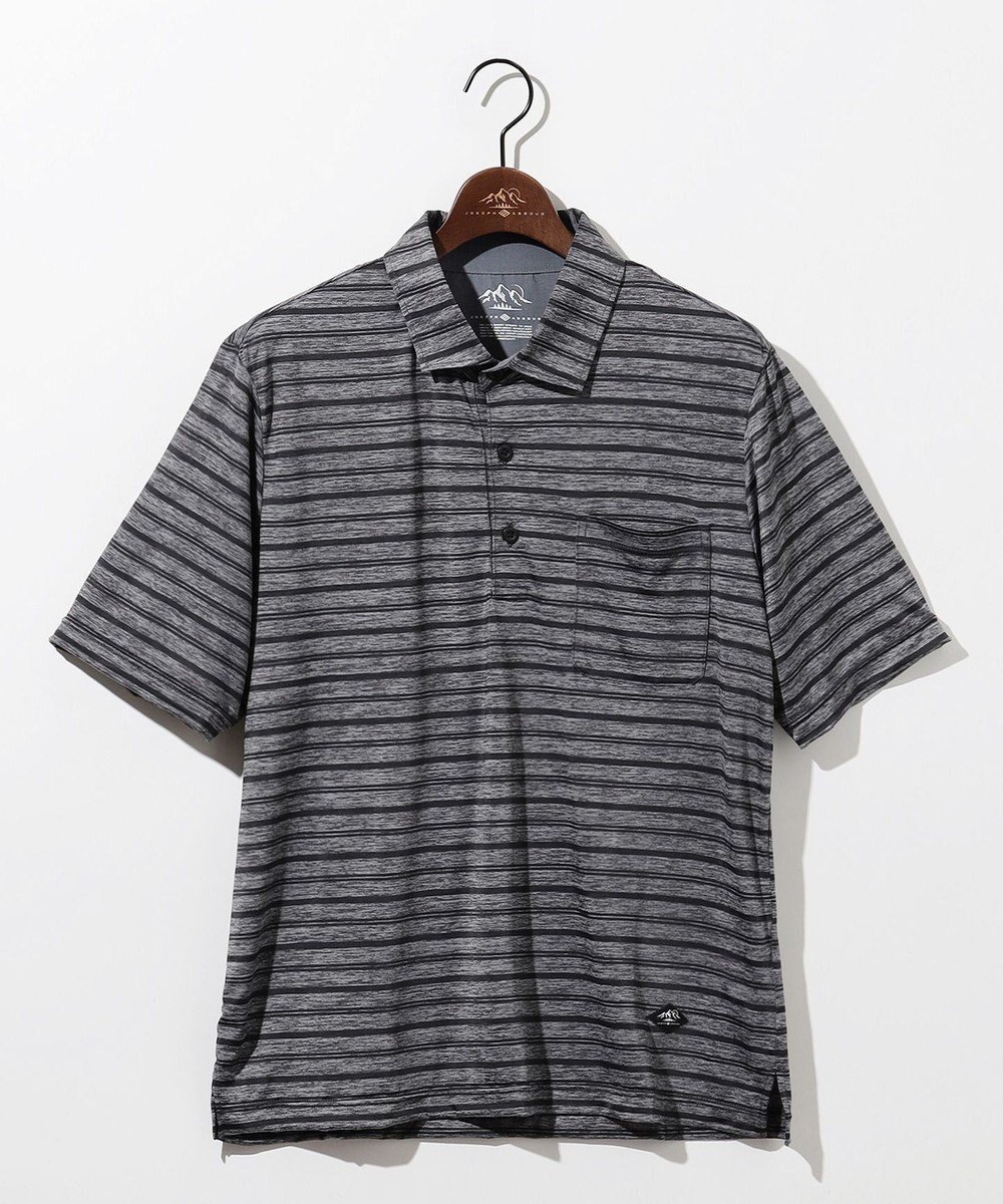 【ジョセフ アブード マウンテン/JOSEPH ABBOUD MOUNTAIN】の【接触冷感】クールスキンガードポロシャツ 人気、トレンドファッション・服の通販 founy(ファニー) 　ファッション　Fashion　レディースファッション　Fashion for Women　トップス・カットソー　Cut & Sew Tops　シャツ・ブラウス・オフィスカジュアル　Elegant Blouses & Button-Ups　ポロシャツ・きれいめカジュアル　Smart-Casual Polo Tops　アウトドア　Outdoor Clothing　ストレッチ　Stretch, Stretchy Fabric　プリント　Print, Printed Pattern　ボーダー　Border, Stripe　ポロシャツ　Polo Shirt, Collared Tee　メランジ　Melange, Mixed Yarn　レギュラー　Regular, Standard Fit　夏　Summer　春　Spring　S/S・春夏　SS, Spring/Summer, Warm Season　軽量　Lightweight, Ultra Light　 other-1|ID: prp329100004500858 ipo3291000000032696003