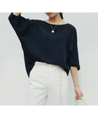 【23区/NIJYUSANKU】の【洗える】ストレッチジョーゼット フォルム カットソー ネイビー系|ID: prp329100004500873 ipo3291000000032037739