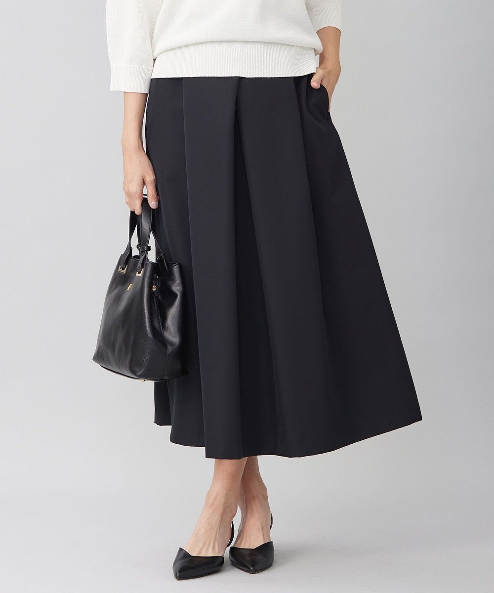 【自由区/JIYU-KU】の【洗える】タフタタック スカート 人気、トレンドファッション・服の通販 founy(ファニー) 　ファッション　Fashion　レディースファッション　Fashion for Women　スカート　Skirts　タフタ　Taffeta, Structured Fabric　フロント　Front, Front Design　ボックス　Boxy, Box Shape　エレガント 上品　Elegant　夏　Summer　春　Spring　S/S・春夏　SS, Spring/Summer, Warm Season　洗える　Machine Washable　 other-1|ID: prp329100004500960 ipo3291000000032696301