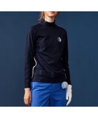 【23区 ゴルフ/NIJYUSANKU GOLF】の【WOMEN】クラブジャガード柄 モックネックシャツ ネイビー系|ID: prp329100004501031 ipo3291000000031757789
