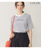 【自由区/JIYU-KU】の【WEB限定カラーあり・洗える】ロゴ刺繍 Tシャツ 人気、トレンドファッション・服の通販 founy(ファニー) ファッション Fashion レディースファッション WOMEN トップス・カットソー Tops/Tshirt シャツ/ブラウス Shirts/Blouses ロング / Tシャツ T-Shirts カットソー Cut and Sewn 春 Spring 洗える Washable カットソー Cut And Sew カリフォルニア California ストレート Straight ダメージ Damage ベーシック Basic ボトム Bottom リゾート Resort S/S・春夏 Ss・Spring/Summer 再入荷 Restock/Back In Stock/Re Arrival 夏 Summer thumbnail [WEB限定]オフ×ネイビーボーダー|ID: prp329100004501176 ipo3291000000031758982