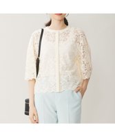 【自由区/JIYU-KU】の【洗える】フルールコードレース ブラウス 人気、トレンドファッション・服の通販 founy(ファニー) ファッション Fashion レディースファッション WOMEN トップス・カットソー Tops/Tshirt シャツ/ブラウス Shirts/Blouses バランス Balance ボレロ Bolero モチーフ Motif ラッセル Russell レース Race ワイド Wide エレガント 上品 Elegant 夏 Summer 春 Spring S/S・春夏 Ss・Spring/Summer 洗える Washable 無地 Plain Color |ID:prp329100004501617