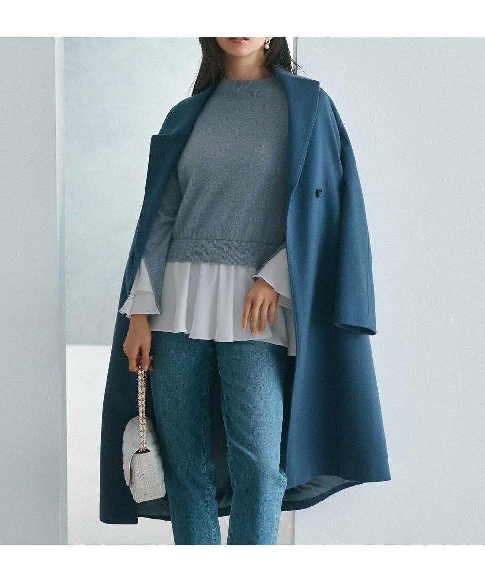 【23区/NIJYUSANKU】のMTRカシミヤライトビーバー チェスターコート 人気、トレンドファッション・服の通販 founy(ファニー) 　ファッション　Fashion　レディースファッション　WOMEN　アウター　Coat Outerwear　コート　Coats　ジャケット　Jackets　チェスターコート　Top Coat　イタリア　Italy　インポート　Import　カシミヤ　Cashmere　コンパクト　Compact　シンプル　Simple　ジャケット　Jacket　チェスターコート　Chester Coat　ロング　Long　A/W・秋冬　Aw・Autumn/Winter・Fw・Fall-Winter　冬　Winter　2024年　2024　2024-2025秋冬・A/W　Aw/Autumn/Winter/Fw/Fall/2024-2025　 other-1|ID: prp329100004501625 ipo3291000000031762725