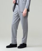 【ジェイ プレス/J.PRESS / MEN】のプールに浮いているような快適な着心地【ストレッチ / 洗える / 吸水速乾/ 接触冷感】【J.PRESS-POOL WOOL】ジャージーセットアップ スラックス ライトグレー系|ID: prp329100004502068 ipo3291000000033616595