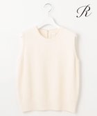 【23区/NIJYUSANKU】の【R(アール)】ウールカシミヤ パールトリム ノースリーブニット アイボリー系|ID: prp329100004502161 ipo3291000000031975682