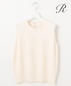 【23区/NIJYUSANKU】の【R(アール)】ウールカシミヤ パールトリム ノースリーブニット アイボリー系|ID: prp329100004502161 ipo3291000000033231698