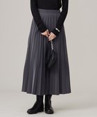 【アイシービー/iCB】の【CLASSY.1月号掲載・洗える】ラミネートプリーツ スカート チャコール系|ID: prp329100004502163 ipo3291000000032075705