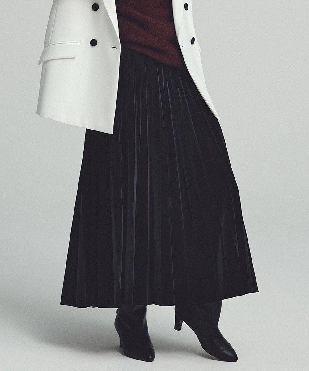 【アイシービー/iCB】の【CLASSY.1月号掲載・洗える】ラミネートプリーツ スカート インテリア・キッズ・メンズ・レディースファッション・服の通販 founy(ファニー) 　雑誌掲載アイテム　Magazine Items　ファッション雑誌　Fashion Magazines　クラッシィ　CLASSY.　ファッション　Fashion　レディースファッション　Ladies' Fashion Online　スカート　Skirt　プリーツスカート　Pleated Skirts　1月号　January Issue　2024年　2024　2024-2025秋冬・A/W　Aw/Autumn/Winter/Fw/Fall/2024-2025　エアリー　Airy　トレンド　Trend　プリーツ　Pleats　ベルベット　Velvet　洗える　Washable　A/W・秋冬　Aw・Autumn/Winter・Fw・Fall-Winter　雑誌　Magazine　ブラック系|ID: prp329100004502163 ipo3291000000032644458