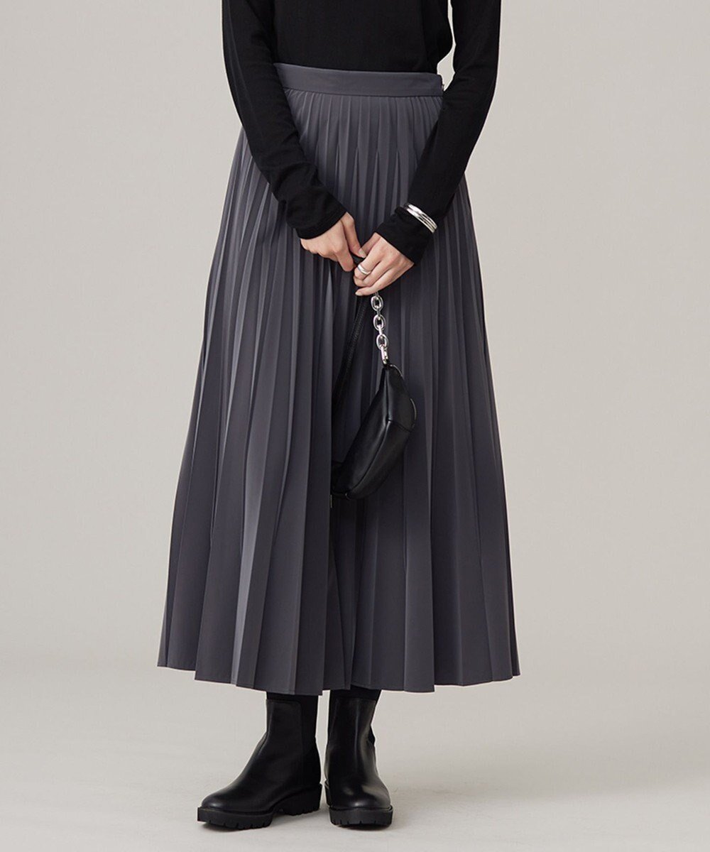 【アイシービー/iCB】の【CLASSY.1月号掲載・洗える】ラミネートプリーツ スカート インテリア・キッズ・メンズ・レディースファッション・服の通販 founy(ファニー) 　雑誌掲載アイテム　Magazine Items　ファッション雑誌　Fashion Magazines　クラッシィ　CLASSY.　ファッション　Fashion　レディースファッション　Ladies' Fashion Online　スカート　Skirt　プリーツスカート　Pleated Skirts　1月号　January Issue　2024年　2024　2024-2025秋冬・A/W　Aw/Autumn/Winter/Fw/Fall/2024-2025　エアリー　Airy　トレンド　Trend　プリーツ　Pleats　ベルベット　Velvet　洗える　Washable　A/W・秋冬　Aw・Autumn/Winter・Fw・Fall-Winter　雑誌　Magazine　チャコール系|ID: prp329100004502163 ipo3291000000032644460