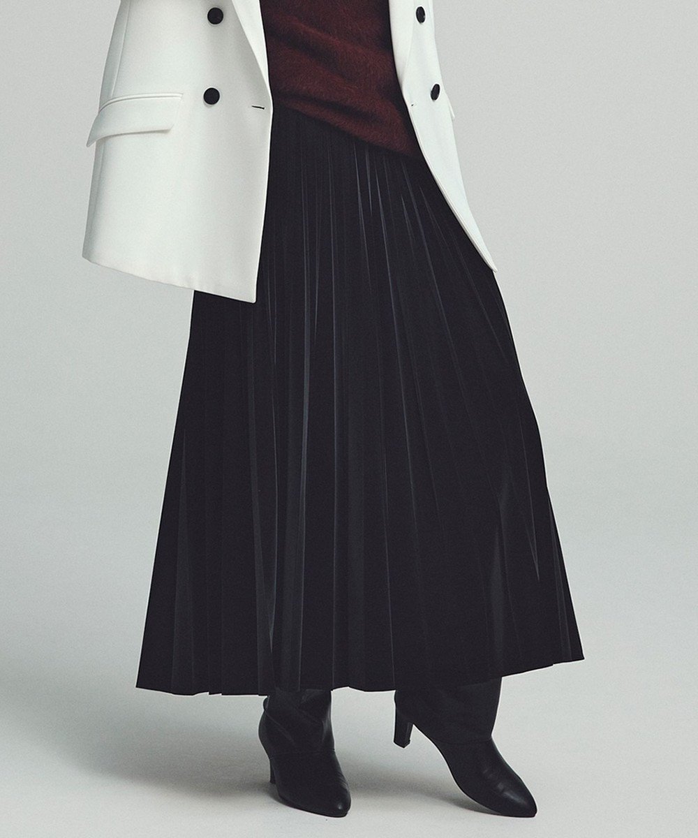 【アイシービー/iCB】の【CLASSY.1月号掲載・洗える】ラミネートプリーツ スカート 人気、トレンドファッション・服の通販 founy(ファニー) 　雑誌掲載アイテム　Magazine Picks & Fashion Features　ファッション雑誌　Fashion Magazines　クラッシィ　CLASSY.　ファッション　Fashion　レディースファッション　Fashion for Women　スカート　Skirts　プリーツスカート / 上品フェミニンスタイル　Pleated Skirts　1月号　January Issue　2024年　2024　2024-2025秋冬・A/W　Autumn/Winter 2024–25 AW24–25　エアリー　Airy Texture　トレンド　Trend, Trending Now　プリーツ　Pleats, Pleated　ベルベット　Velvet, Velvety　洗える　Machine Washable　A/W・秋冬　Autumn/Winter　雑誌　Magazine, Fashion Magazine　 other-1|ID: prp329100004502163 ipo3291000000033402367