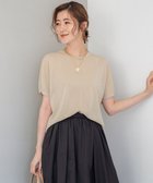 【23区/NIJYUSANKU】の【洗える】クリスピーシアールレックス フレンチスリーブ プルオーバー 人気、トレンドファッション・服の通販 founy(ファニー) ファッション Fashion レディースファッション WOMEN トップス・カットソー Tops/Tshirt ニット Knit Tops プルオーバー Pullover 2024年 2024 2024-2025秋冬・A/W Aw/Autumn/Winter/Fw/Fall/2024-2025 シアー Sheer スリーブ Sleeve センター Center セーター Sweater フレンチ French モダン Modern エレガント 上品 Elegant 洗える Washable A/W・秋冬 Aw・Autumn/Winter・Fw・Fall-Winter thumbnail ベージュ系|ID: prp329100004502195 ipo3291000000032126915