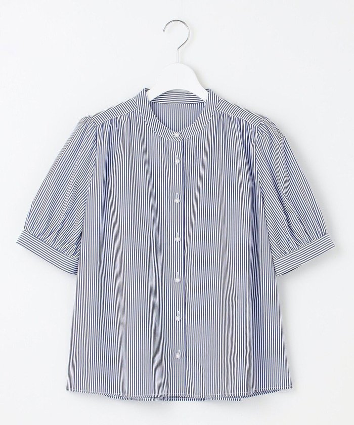 【フェルゥ/Feroux】の【洗える】バンドカラーパールボタン ブラウス インテリア・キッズ・メンズ・レディースファッション・服の通販 founy(ファニー) https://founy.com/ ファッション Fashion レディースファッション WOMEN トップス・カットソー Tops/Tshirt シャツ/ブラウス Shirts/Blouses おすすめ Recommend アクセサリー Accessories ギャザー Gather バランス Balance パール Pearl エレガント 上品 Elegant ビジネス 仕事 通勤 Business 夏 Summer 春 Spring S/S・春夏 Ss・Spring/Summer 洗える Washable |ID: prp329100004502468 ipo3291000000031976505