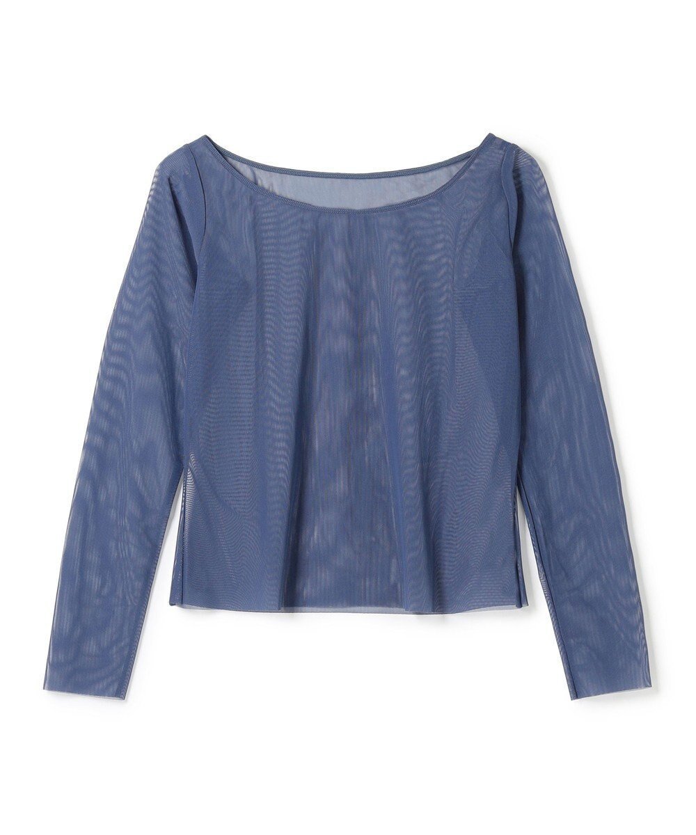 【チャコット/Chacott】のチュールトップ インテリア・キッズ・メンズ・レディースファッション・服の通販 founy(ファニー) 　ファッション　Fashion　レディースファッション　WOMEN　トップス・カットソー　Tops/Tshirt　チュール　Tulle　インディゴブルー|ID: prp329100004502509 ipo3291000000031930357